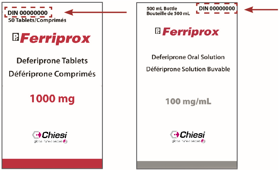 Ferriprox® packaging with DIN
